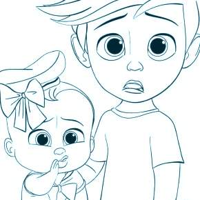 Раскраска Босс Молокосос