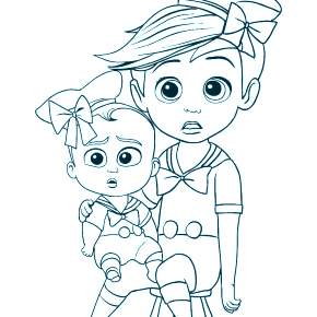 Раскраска Босс Молокосос