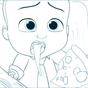 Раскраска Босс Молокосос