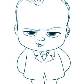 Раскраска Босс Молокосос