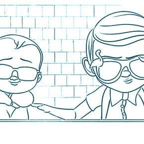 Раскраска Босс Молокосос