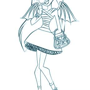 Раскраски Монстры Хай Раскраски Монстры Хай