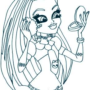 Раскраски Монстры Хай Раскраски Монстры Хай