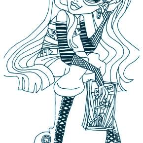 Раскраски Монстры Хай Раскраски Монстры Хай