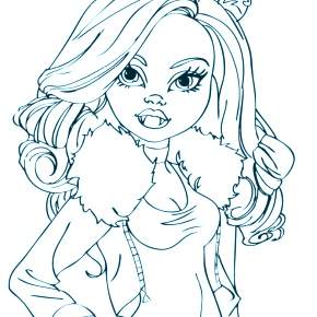 Раскраски Монстры Хай Раскраски Монстры Хай