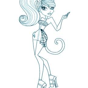 Раскраски Монстры Хай Раскраски Монстры Хай