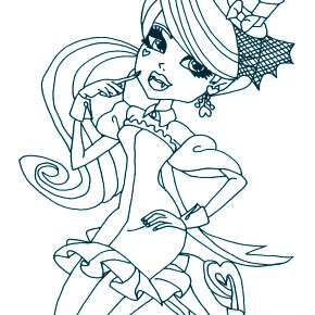 Раскраски Монстры Хай Раскраски Монстры Хай