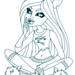 Раскраски Монстры Хай Раскраски Монстры Хай