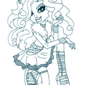 Раскраски Монстры Хай Раскраски Монстры Хай