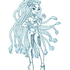 Раскраски Монстры Хай Раскраски Монстры Хай