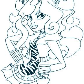 Раскраски Монстры Хай Раскраски Монстры Хай