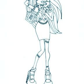 Раскраски Монстры Хай Раскраски Монстры Хай