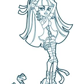 Раскраски Монстры Хай Раскраски Монстры Хай