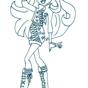 Раскраски Монстры Хай Раскраски Монстры Хай