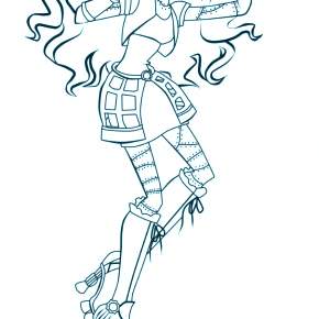 Раскраски Монстры Хай Раскраски Монстры Хай