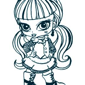 Раскраски Монстры Хай Раскраски Монстры Хай