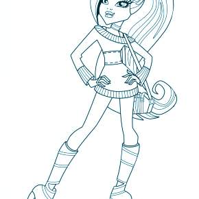 Раскраски Монстры Хай Раскраски Монстры Хай