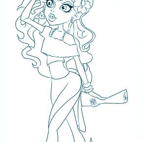 Раскраски Монстры Хай Раскраски Монстры Хай