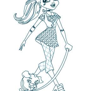 Раскраски Монстры Хай Раскраски Монстры Хай