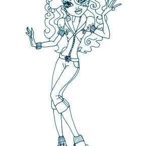 Раскраски Монстры Хай Раскраски Монстры Хай