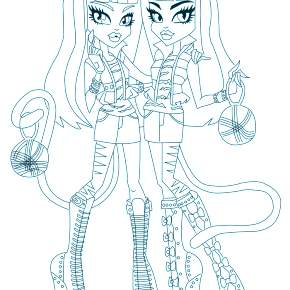 Раскраски Монстры Хай Раскраски Монстры Хай