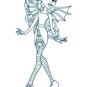 Раскраски Монстры Хай Раскраски Монстры Хай