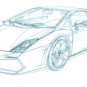 Раскраска Ламборджини