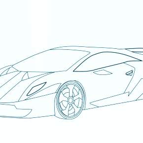 Раскраска Ламборджини