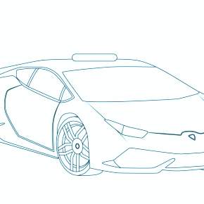 Раскраска Ламборджини