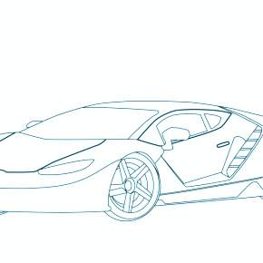 Раскраска Ламборджини