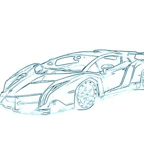 Раскраска Ламборджини