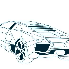 Раскраска Ламборджини