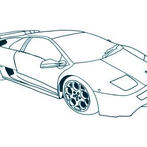 Раскраска Ламборджини