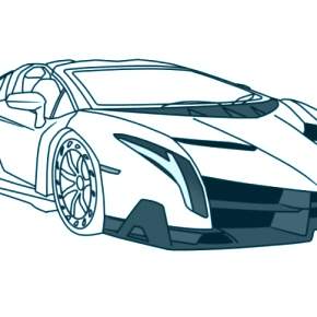 Раскраска Ламборджини