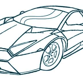 Раскраска Ламборджини