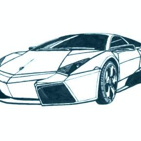 Раскраска Ламборджини