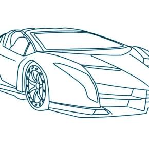 Раскраска Ламборджини