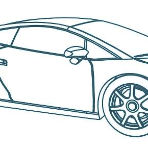 Раскраска Ламборджини