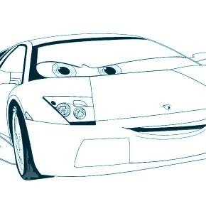 Раскраска Ламборджини