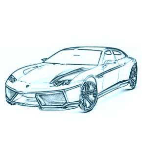 Раскраска Ламборджини