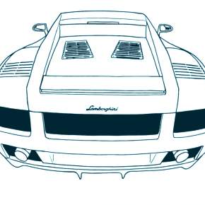 Раскраска Ламборджини