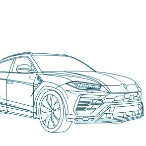 Раскраска Ламборджини