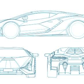 Раскраска Ламборджини