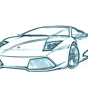 Раскраска Ламборджини