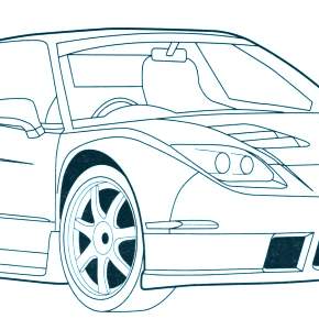 Раскраска Ламборджини