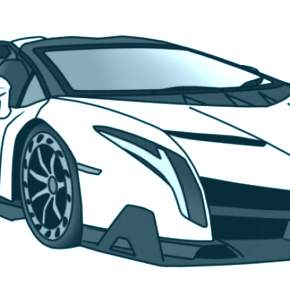 Раскраска Ламборджини