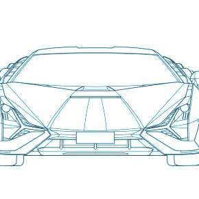 Раскраска Ламборджини