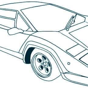 Раскраска Ламборджини