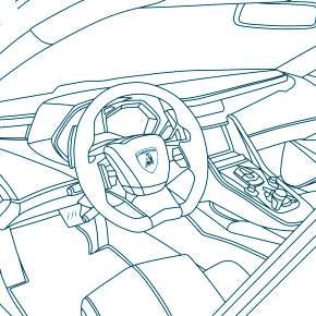 Раскраска Ламборджини