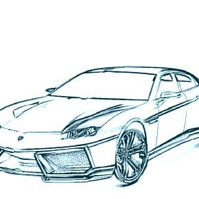 Раскраска Ламборджини